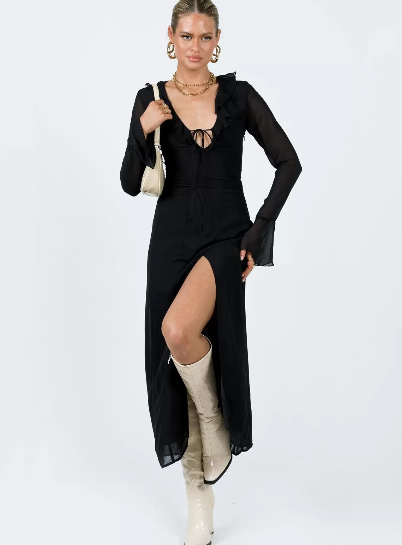 Princess Polly Maxi Dresses | Rosalia Maxi Dress Black