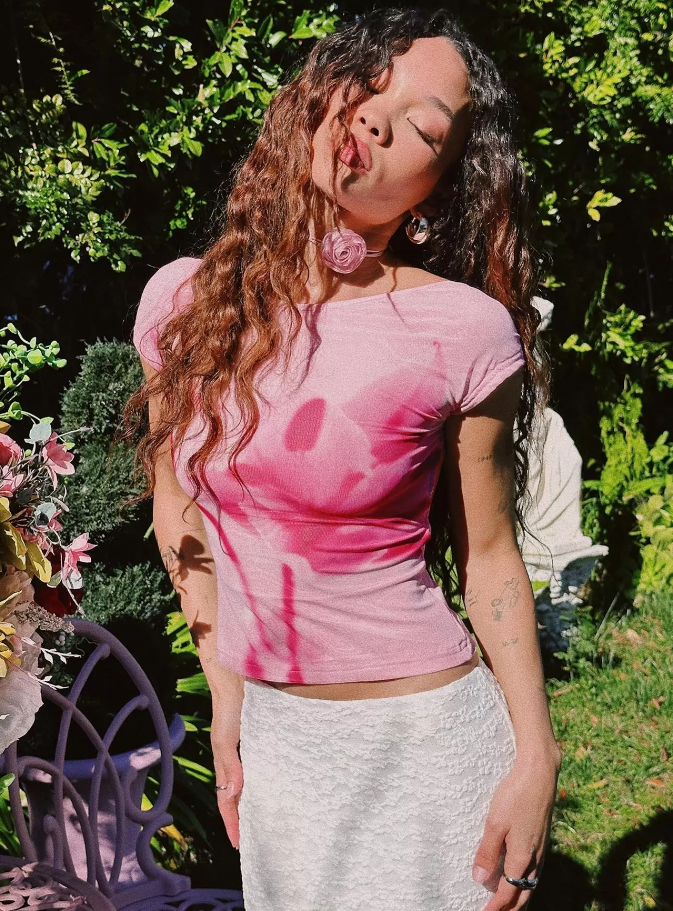 Princess Polly Casual Tops | Rosalinda Top Pink Flower