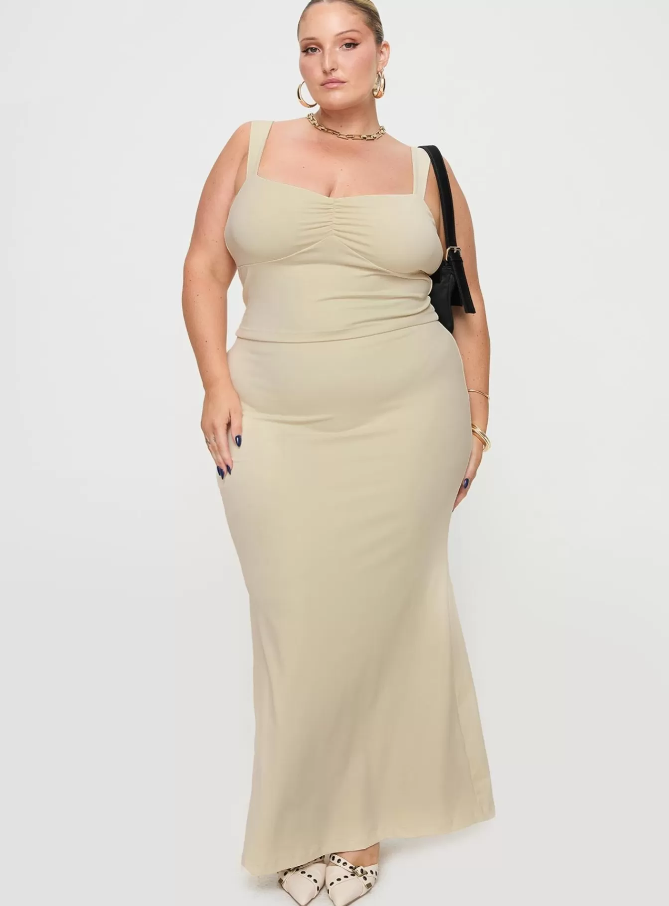 Princess Polly Basics | Rosalynda Set Curve Ecru