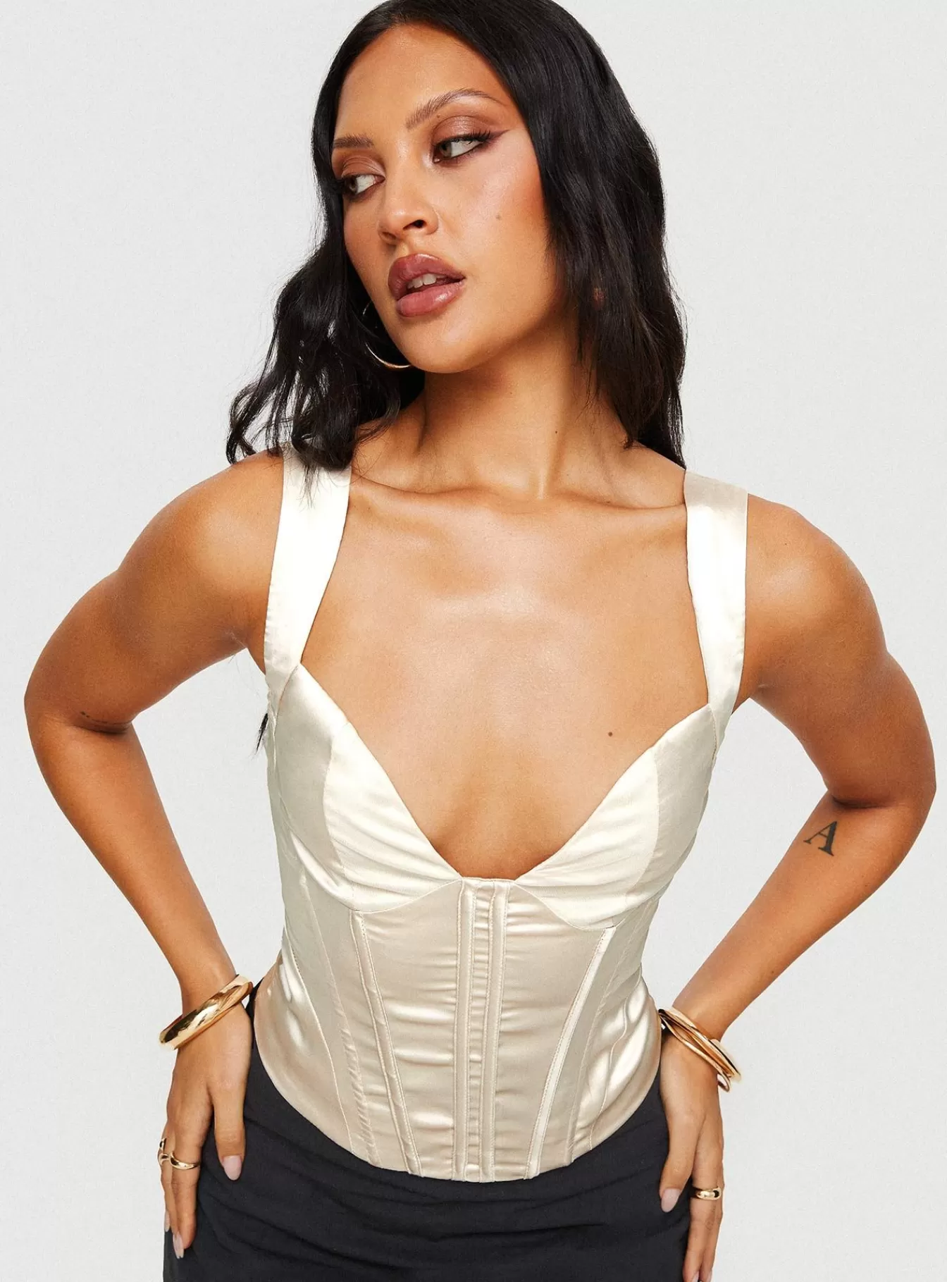 Princess Polly Corsets & Bustiers | Rowley Top Cream