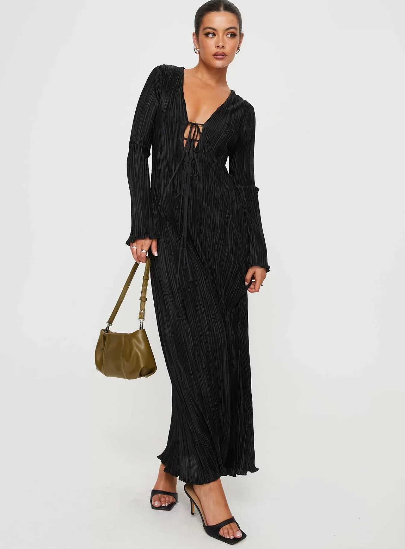 Princess Polly Maxi Dresses | Russek Long Sleeve Maxi Dress Black