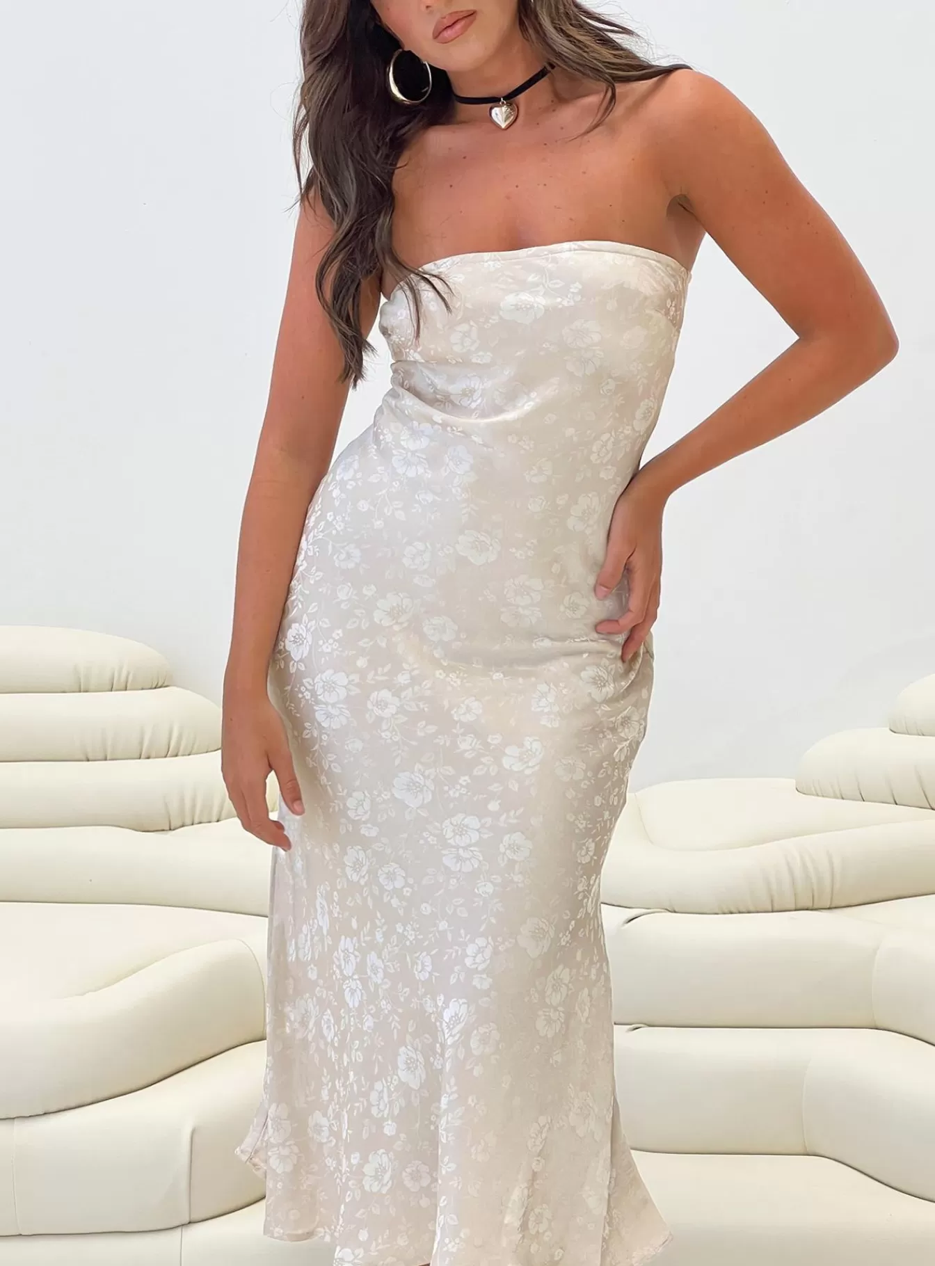 Princess Polly Maxi Dresses | Salvin Strapless Maxi Dress Petite Champagne