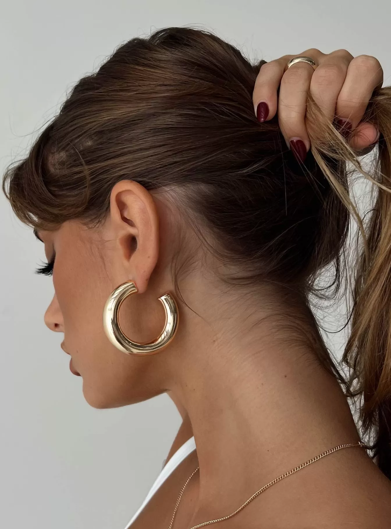 Princess Polly Earrings | Samwell Chunky Earrings Gold