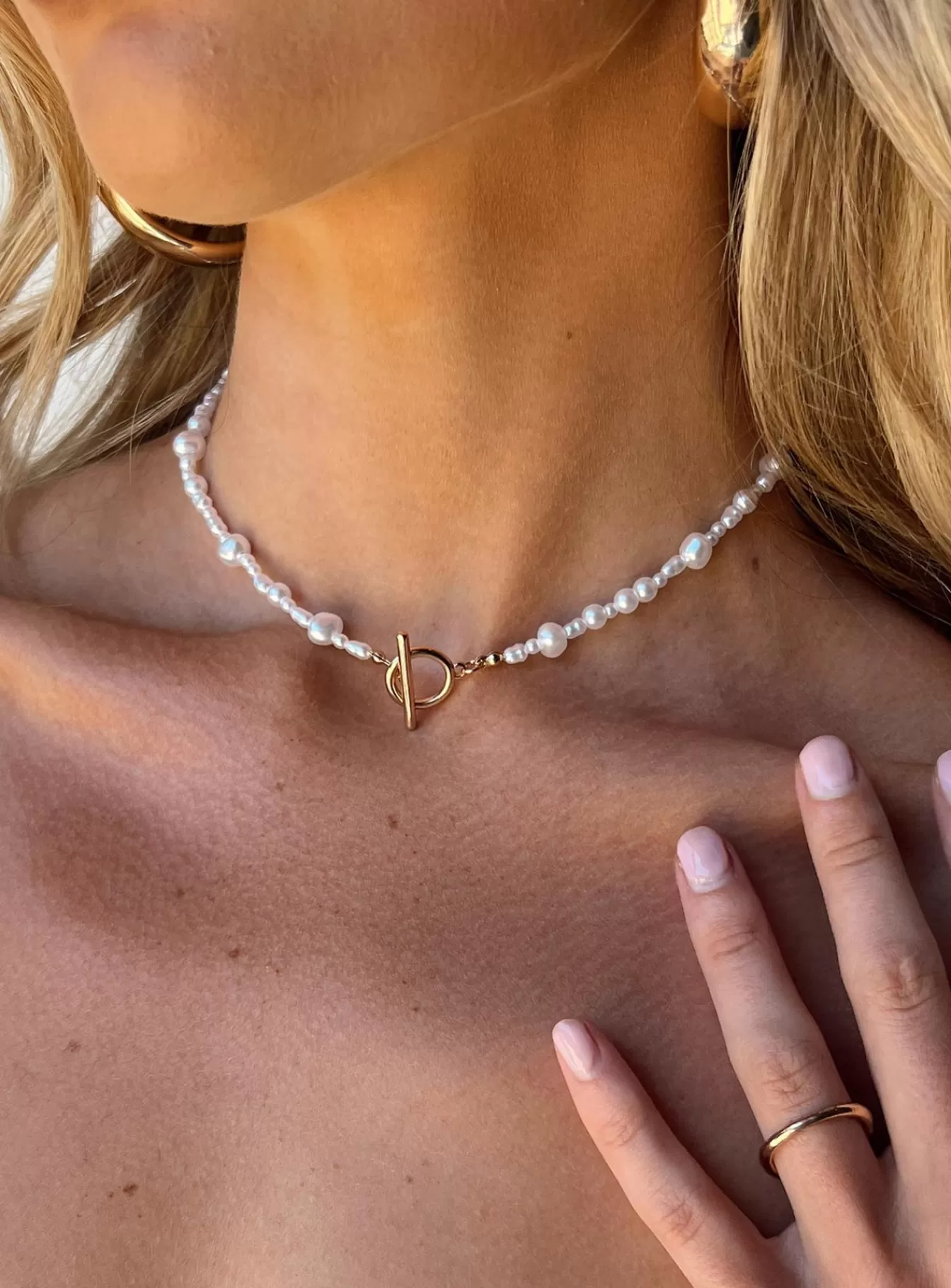 Princess Polly Necklaces | Sandford Pearl Necklace Gold