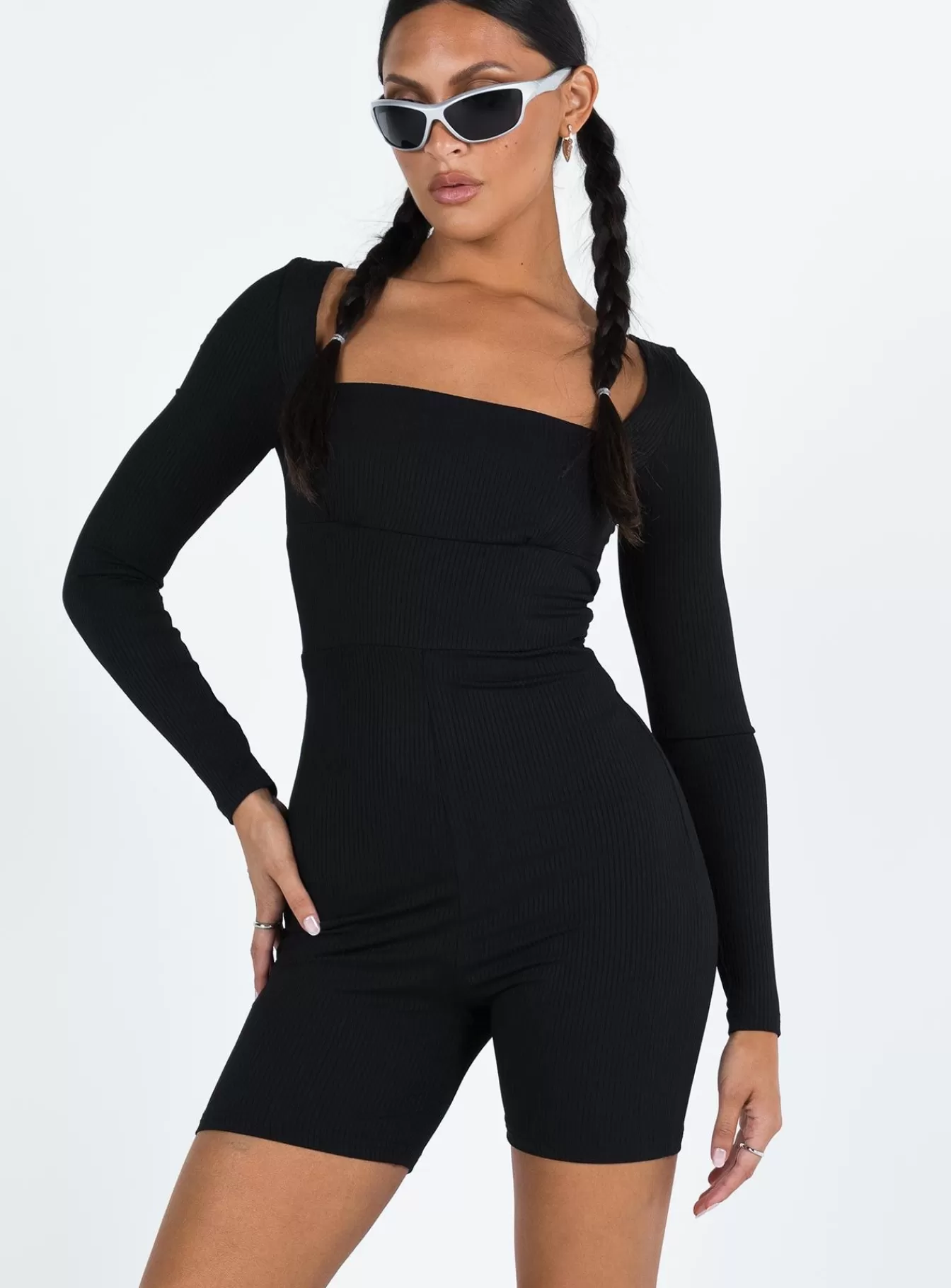 Princess Polly Rompers | Sara Romper Black