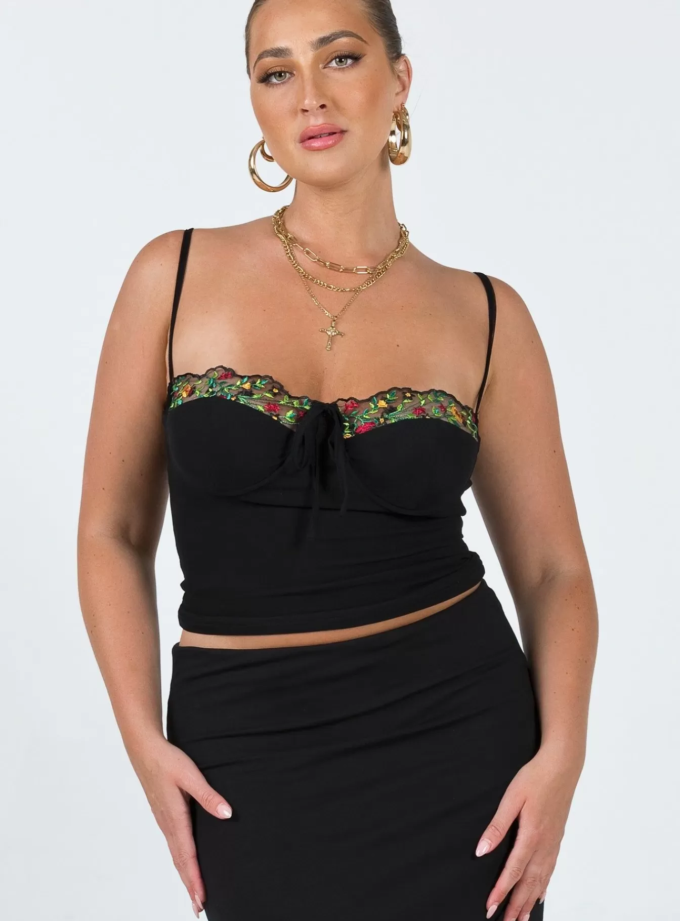 Princess Polly Corsets & Bustiers | Sarella Bustier Top Black