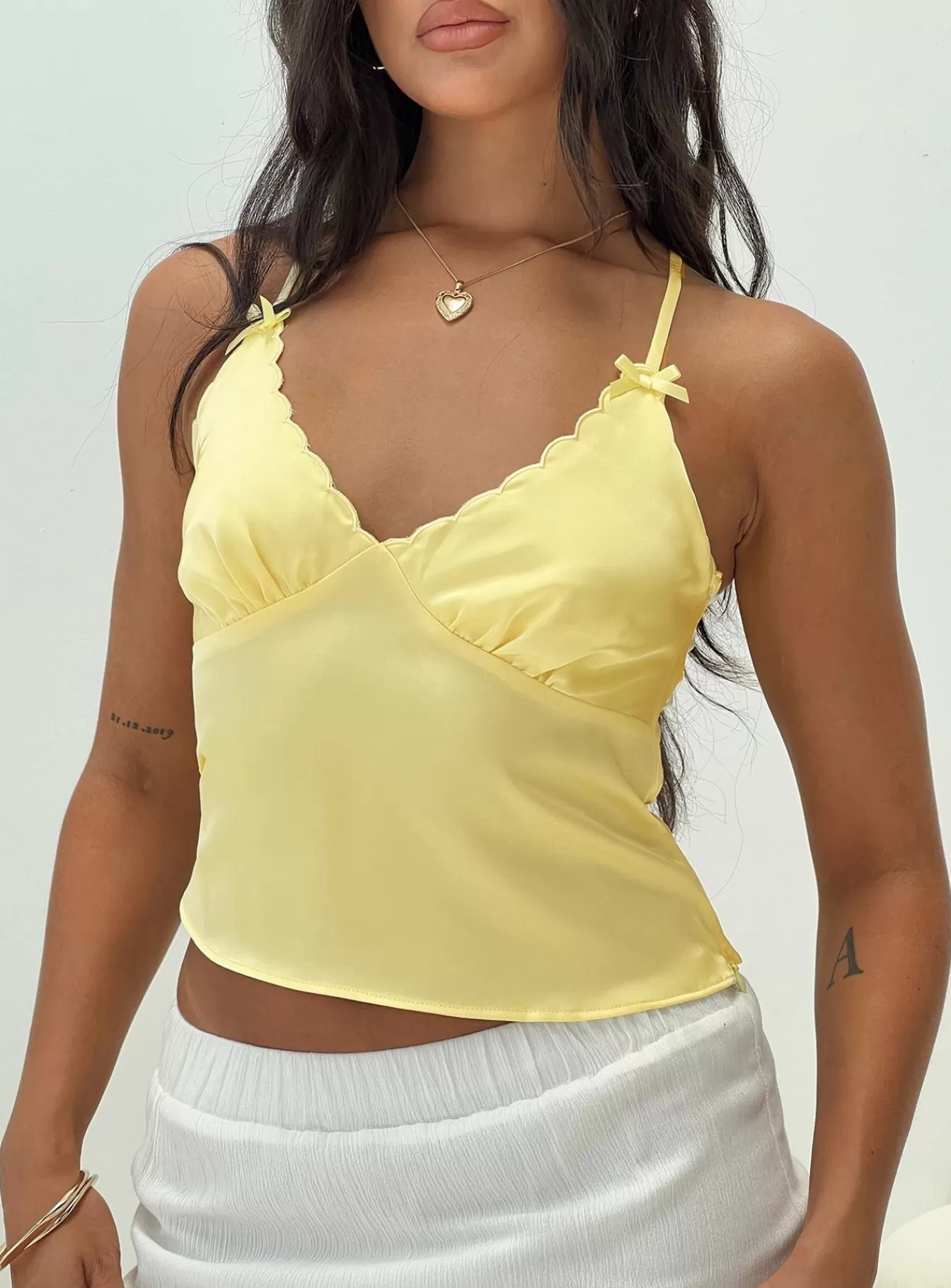 Princess Polly Crop Tops | Satina Top Yellow
