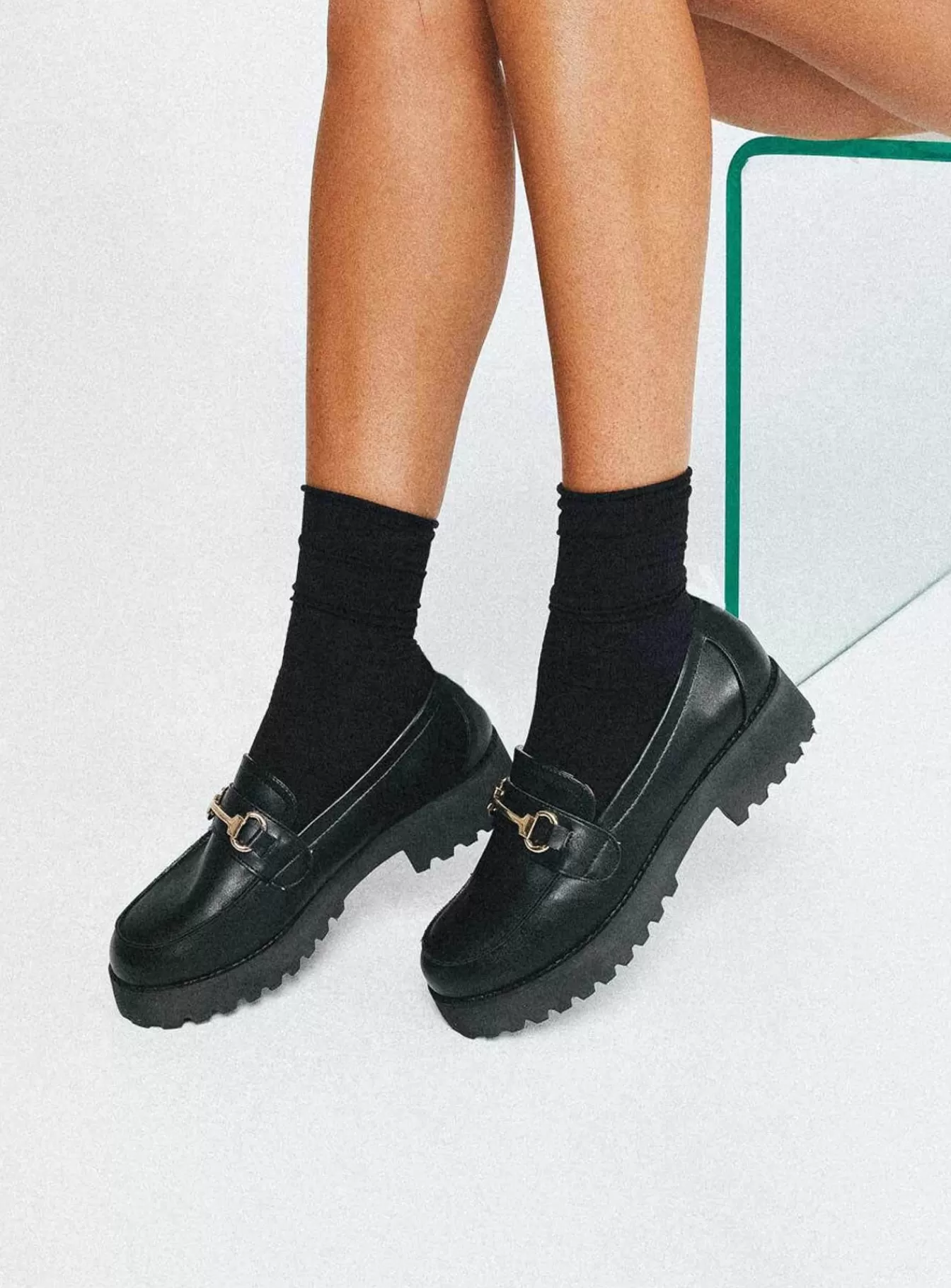 Princess Polly Loafers | Saxton Loafers Black