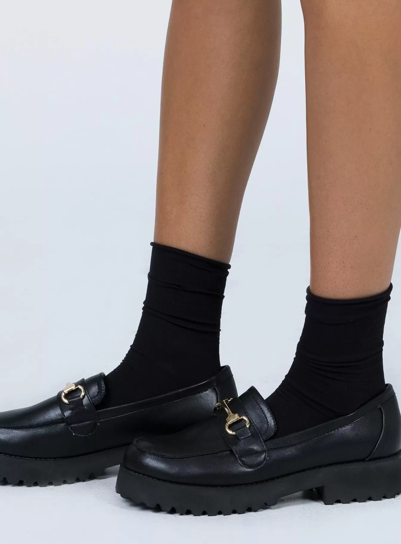 Princess Polly Loafers | Saxton Loafers Black