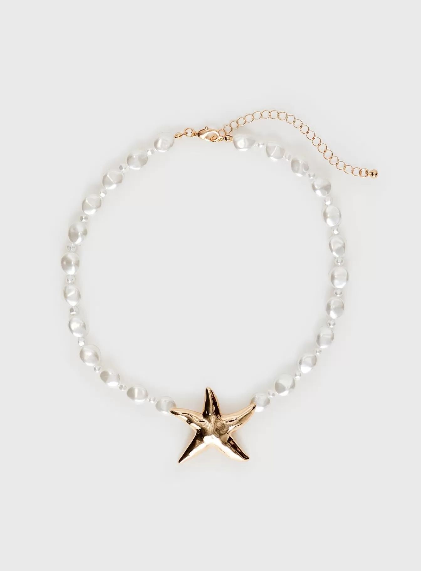 Princess Polly Necklaces | Sea Life Pearl Necklace Gold