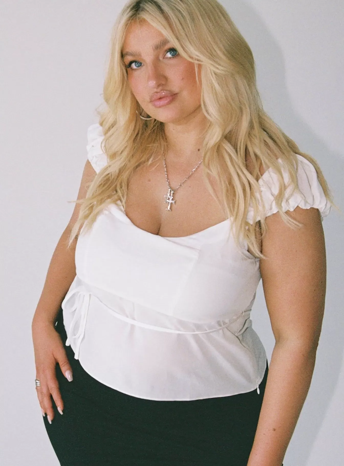 Princess Polly Crop Tops | Seacrest Top Curve White