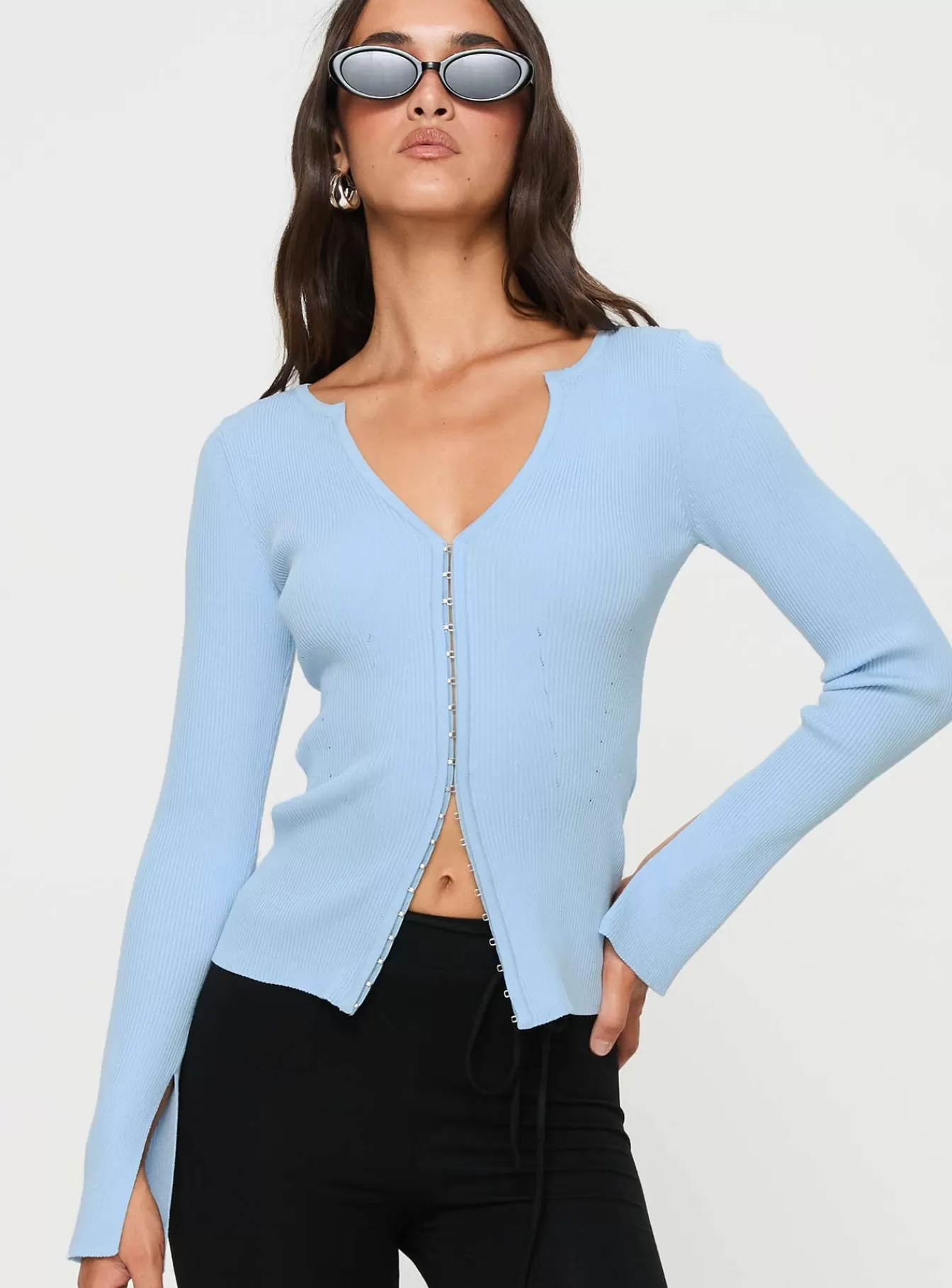 Princess Polly Long Sleeve Tops | Selections Long Sleeve Top Blue