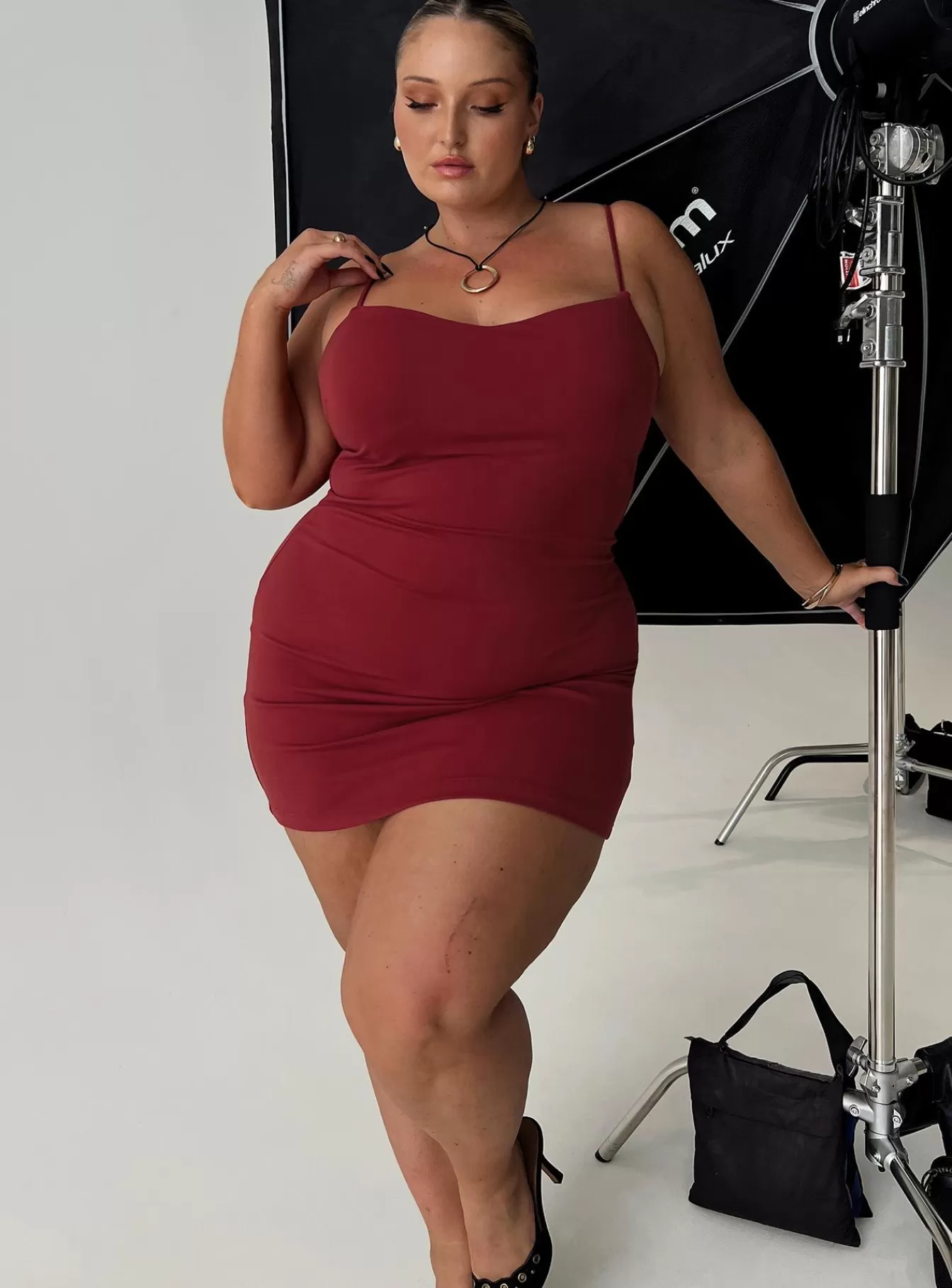 Princess Polly Mini Dresses | Serafina Mini Dress Curve Red