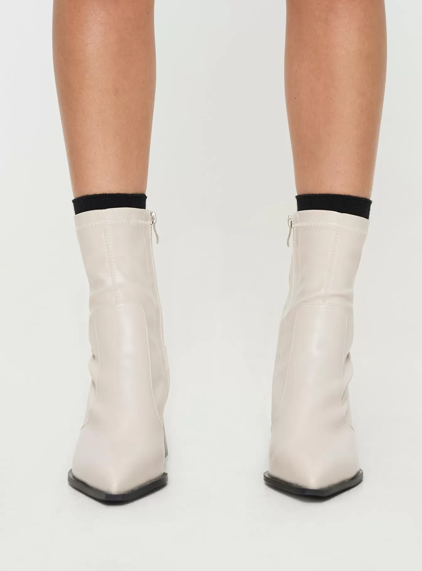 Princess Polly Boots | Shalin Boots Cream Cream Pu