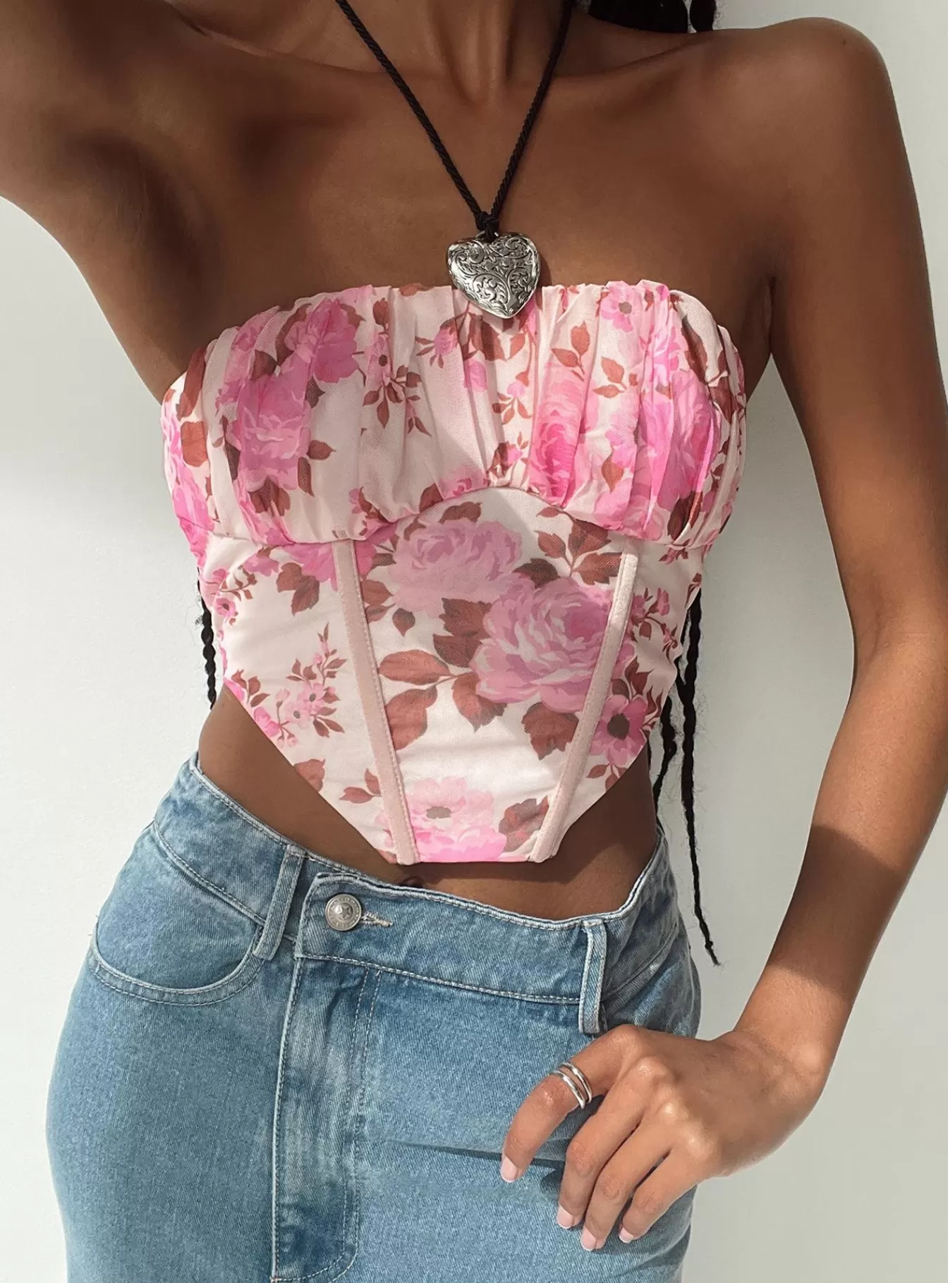 Princess Polly Corsets & Bustiers | Sharna Bustier Top Pink Floral