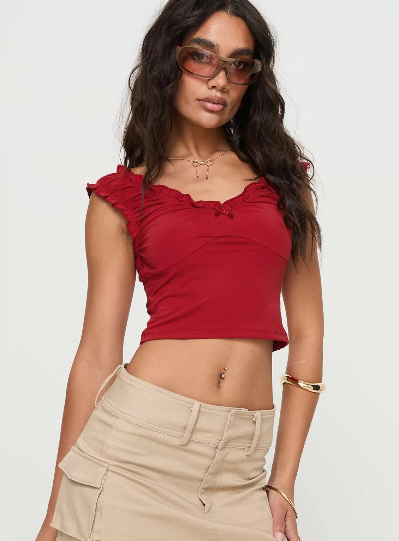 Princess Polly Spring Tops | Sharnee Top Red