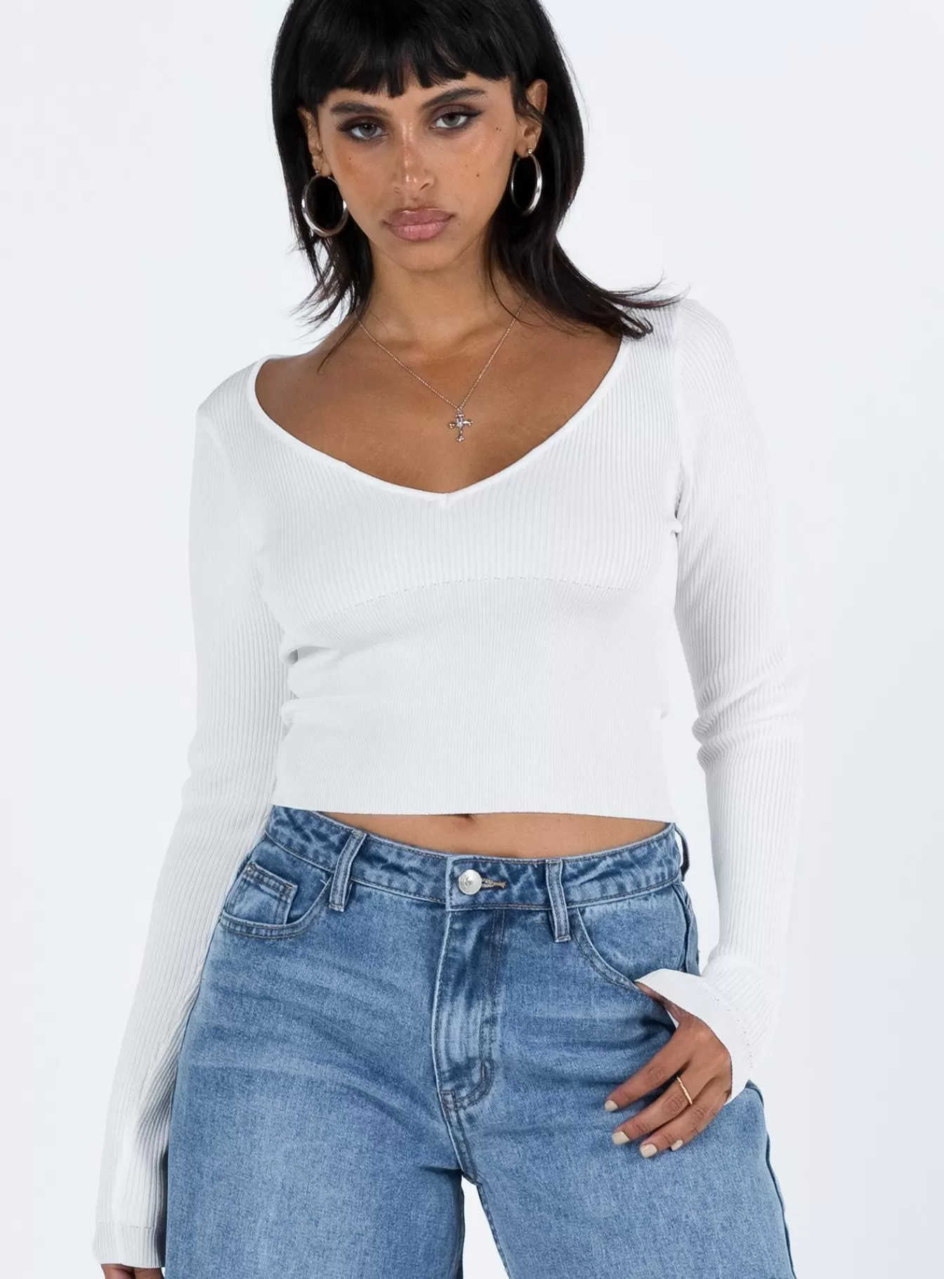 Princess Polly Long Sleeve Tops | Shermont Long Sleeve Top Ivory