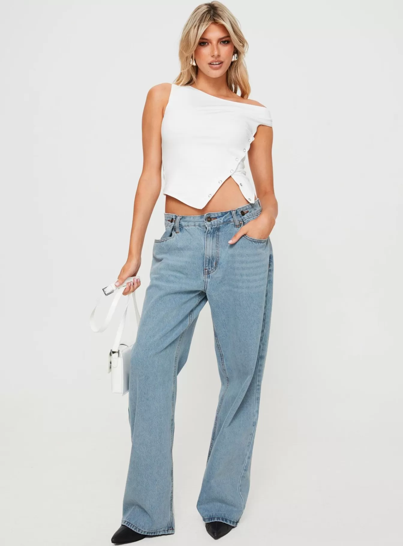 Princess Polly Jeans | She'S All That Jeans Washed Blue