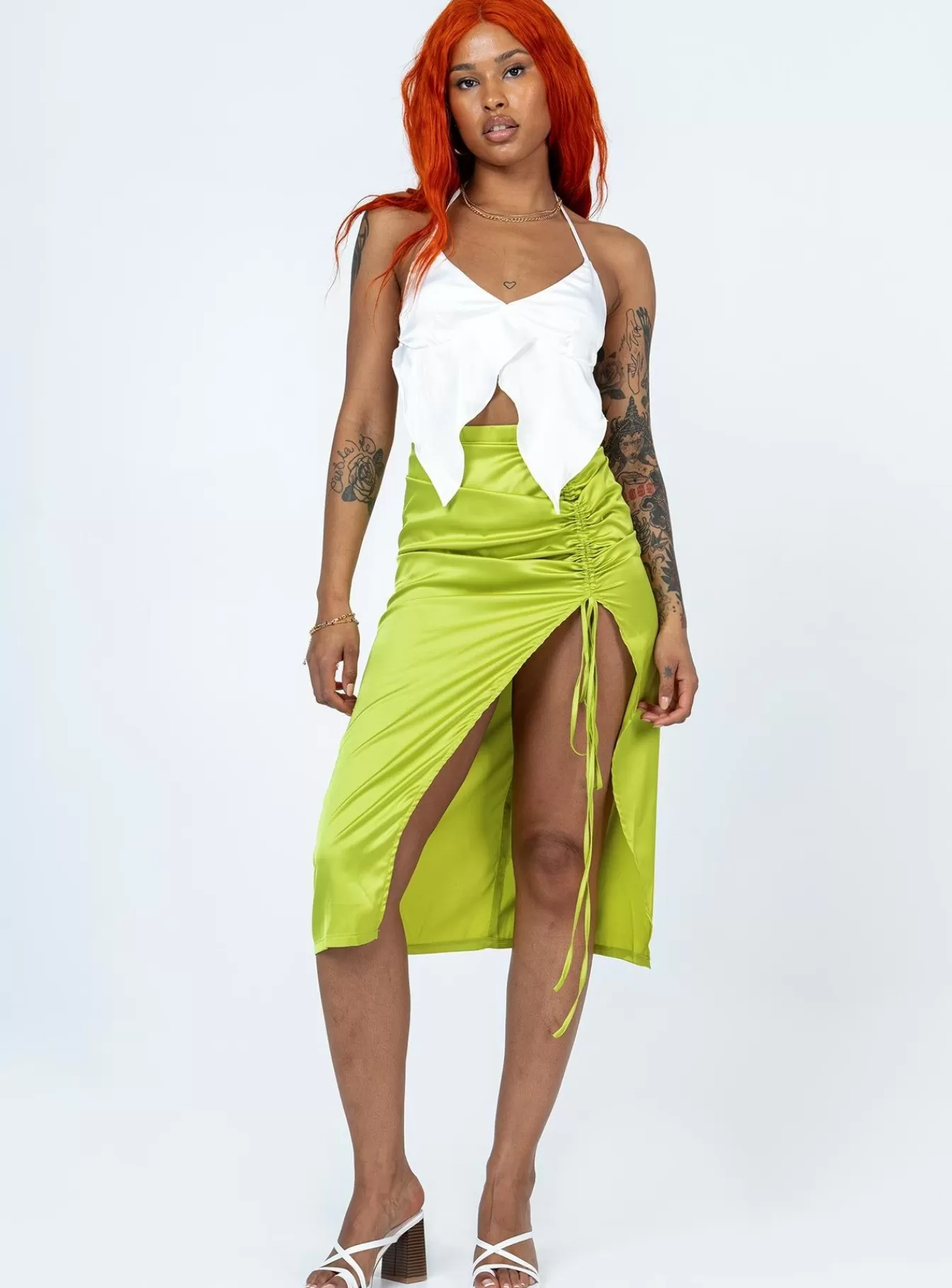 Princess Polly Skirts | Siesta Midi Skirt Green