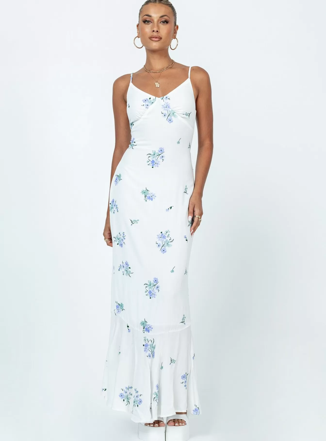 Princess Polly Maxi Dresses | Sing Along Maxi Dress / Blue White