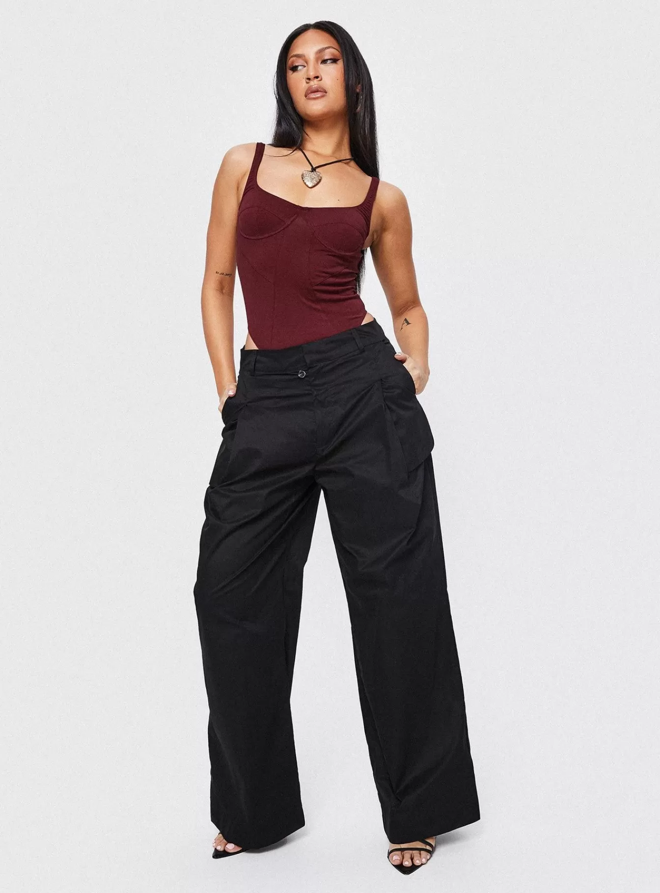 Princess Polly Pants | Smokeshow Pants Onyx