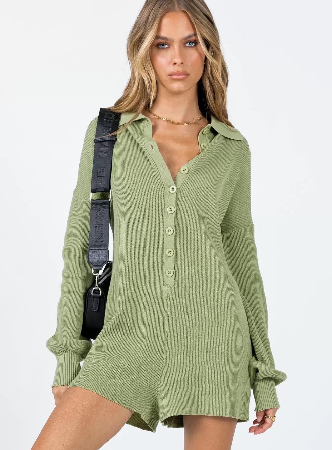Princess Polly Rompers | Sofie Romper Green