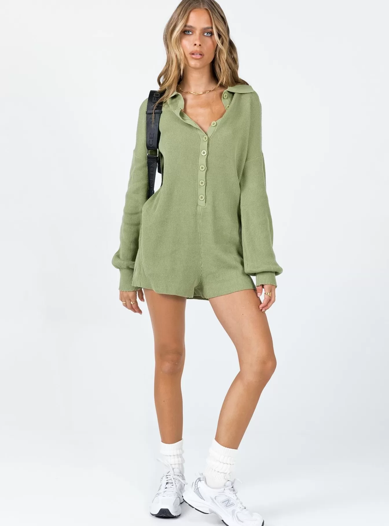Princess Polly Rompers | Sofie Romper Green