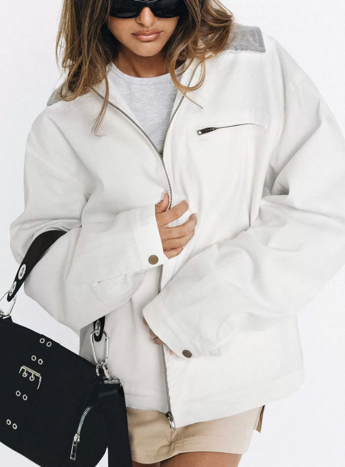 Princess Polly Denim Jackets | Springer Jacket Bone