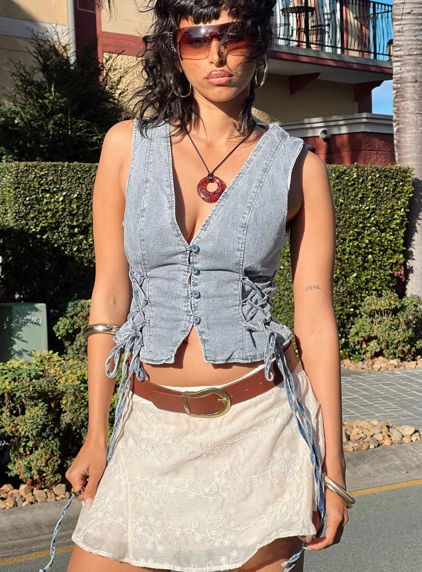 Princess Polly Spring Tops | Stavia Vest Top Denim