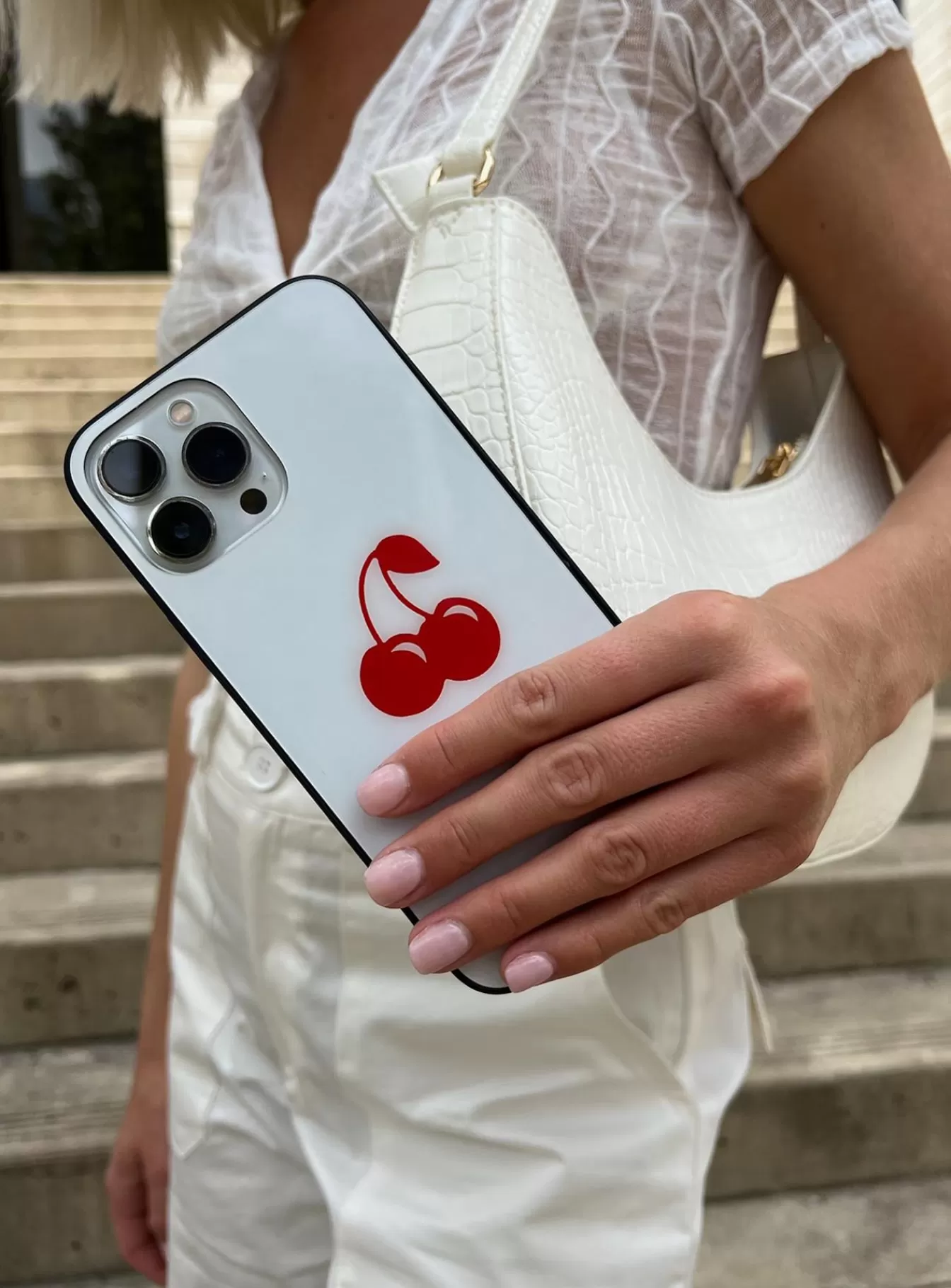 Princess Polly Phone Accessories | Sweet Cherry Iphone Case White / Red