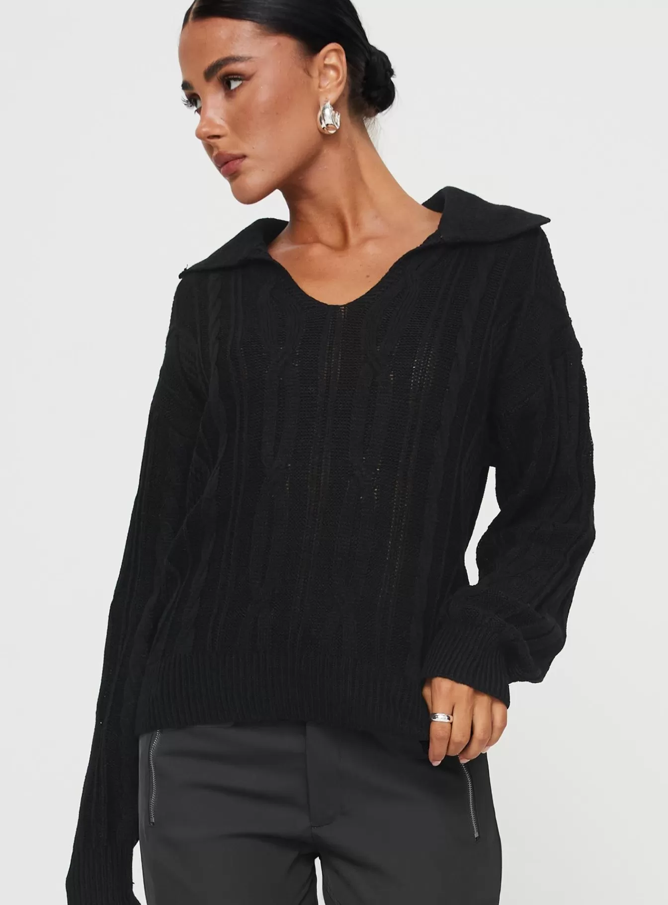 Princess Polly Knitted Sweaters | Symons Sweater Black