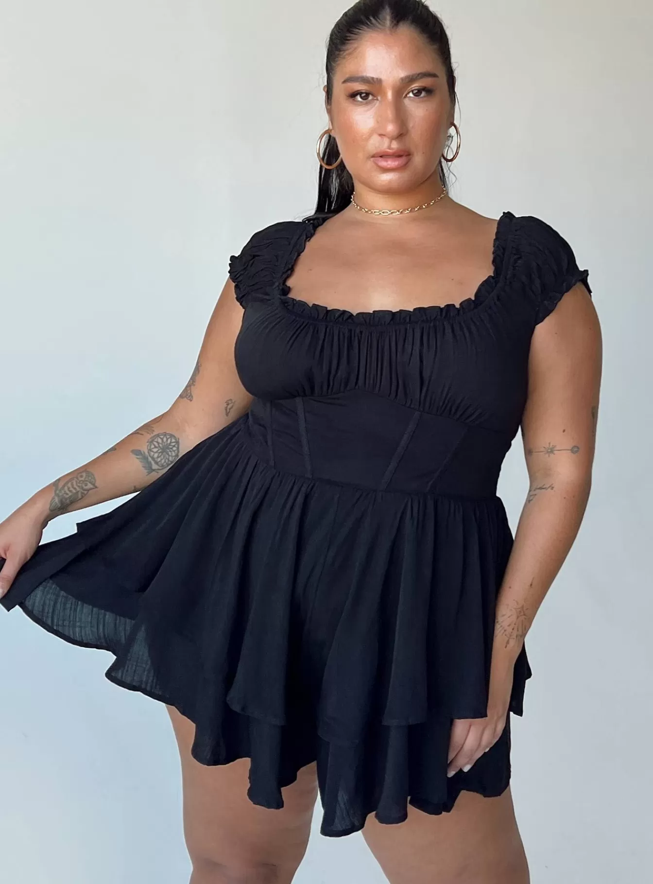 Princess Polly Rompers | Tahiti Romper Curve Black
