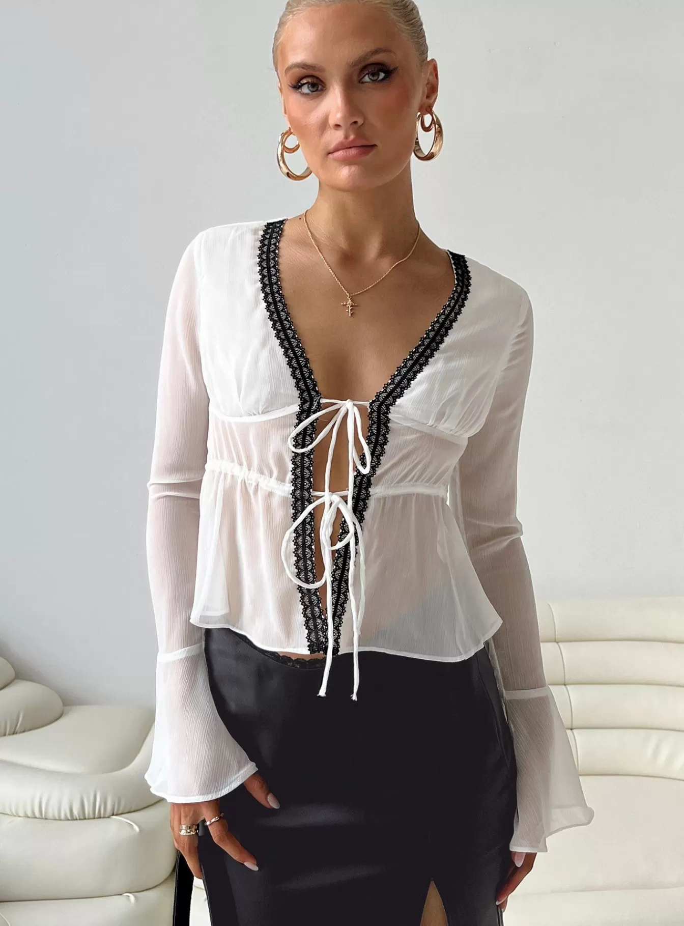 Princess Polly Spring Tops | Taliyah Long Sleeve Top White