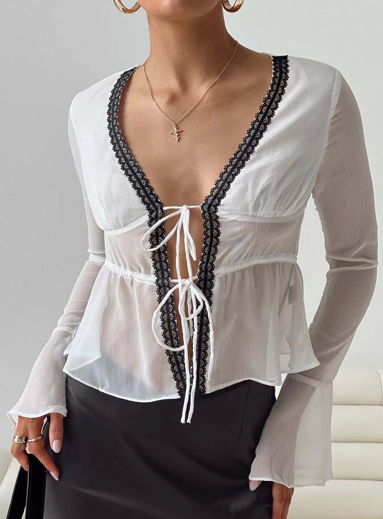 Princess Polly Spring Tops | Taliyah Long Sleeve Top White
