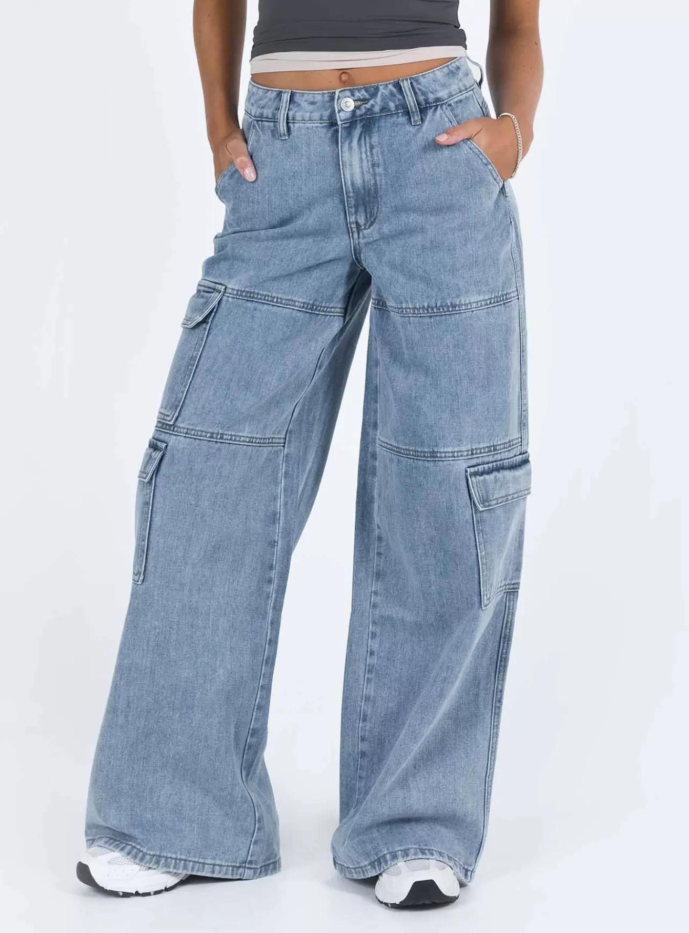 Princess Polly Jeans | Tamba Cargo Jeans Denim