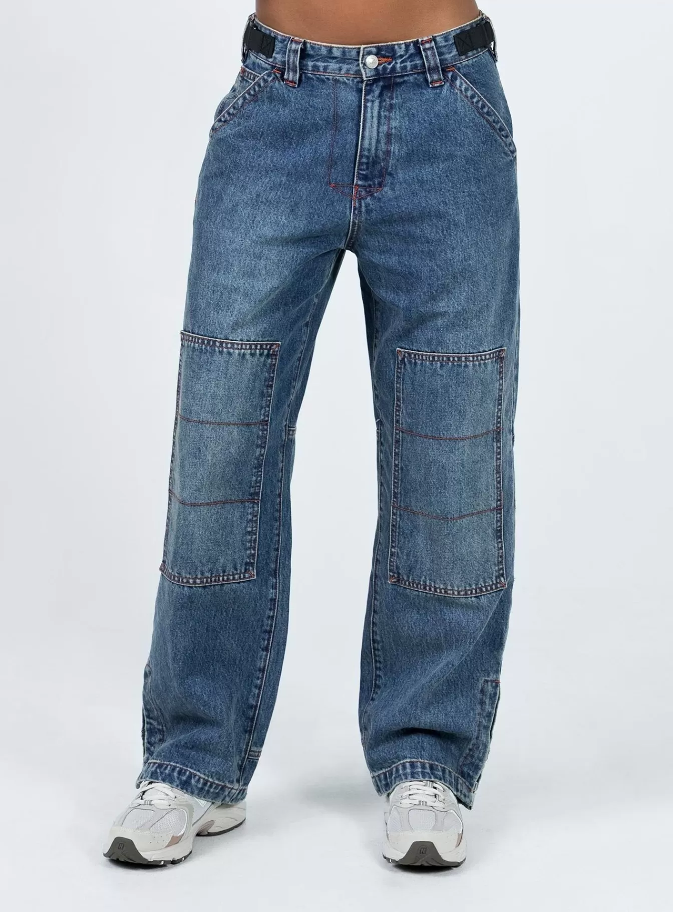 Princess Polly Jeans | Tein Low Waist Jeans Dark Denim Vintage Denim