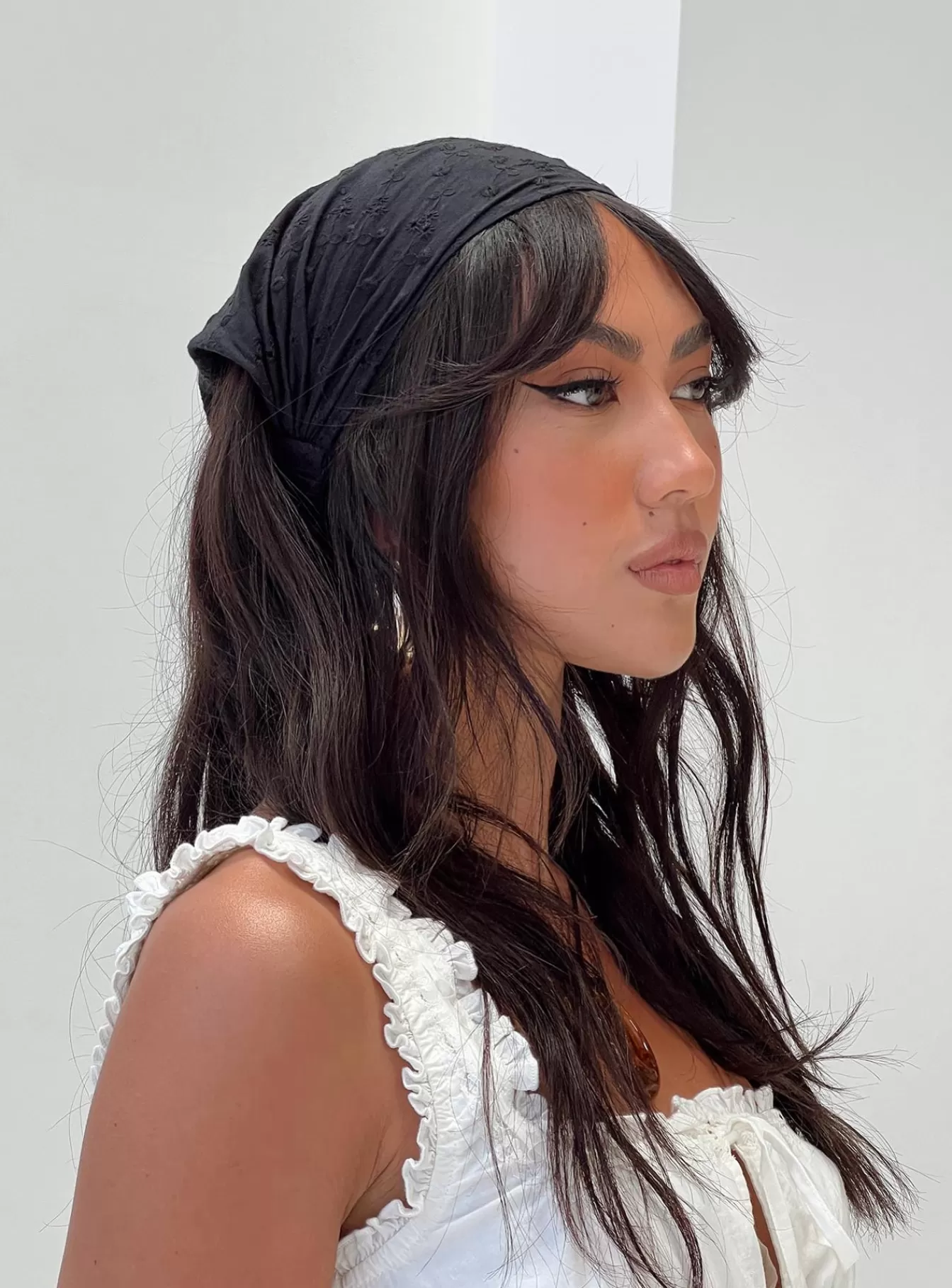 Princess Polly Hair Accessories | The Amalfi Anglais Headband Black