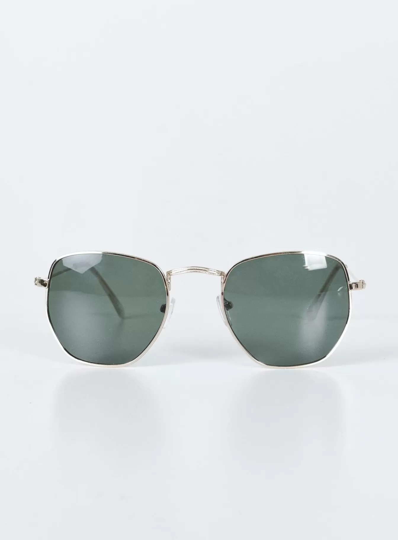 Princess Polly Sunglasses | The Birkin Sunglasses Gold/Green