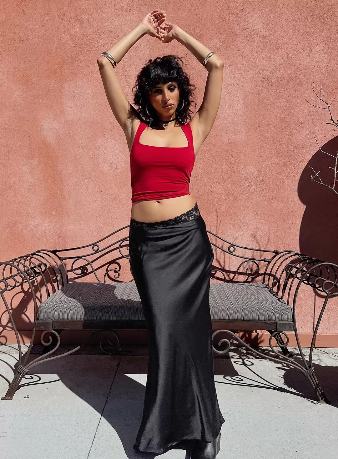 Princess Polly Skirts | The Charmaine Maxi Skirt Black