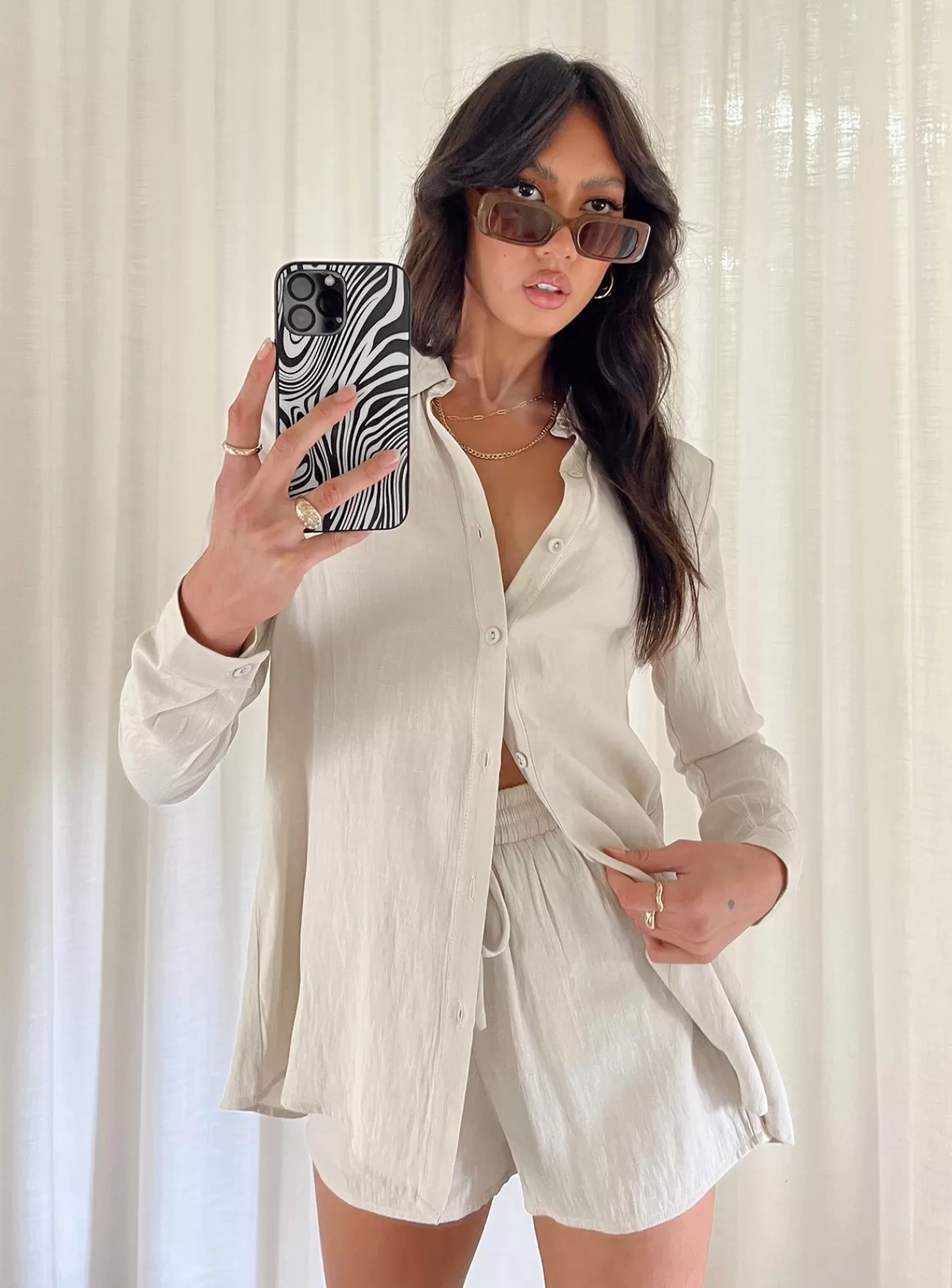 Princess Polly Spring Tops | The Chloe Set Beige