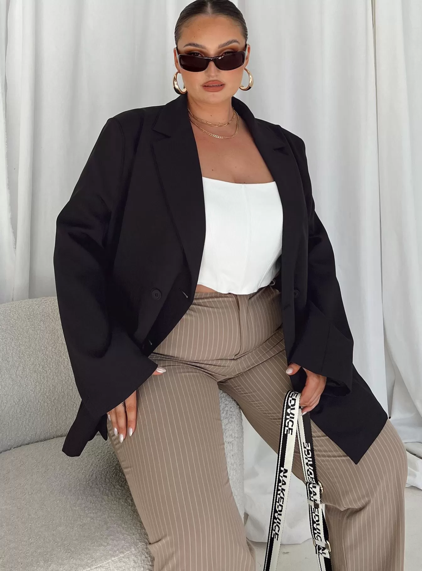 Princess Polly Blazers | The Ella Blazer Curve Black