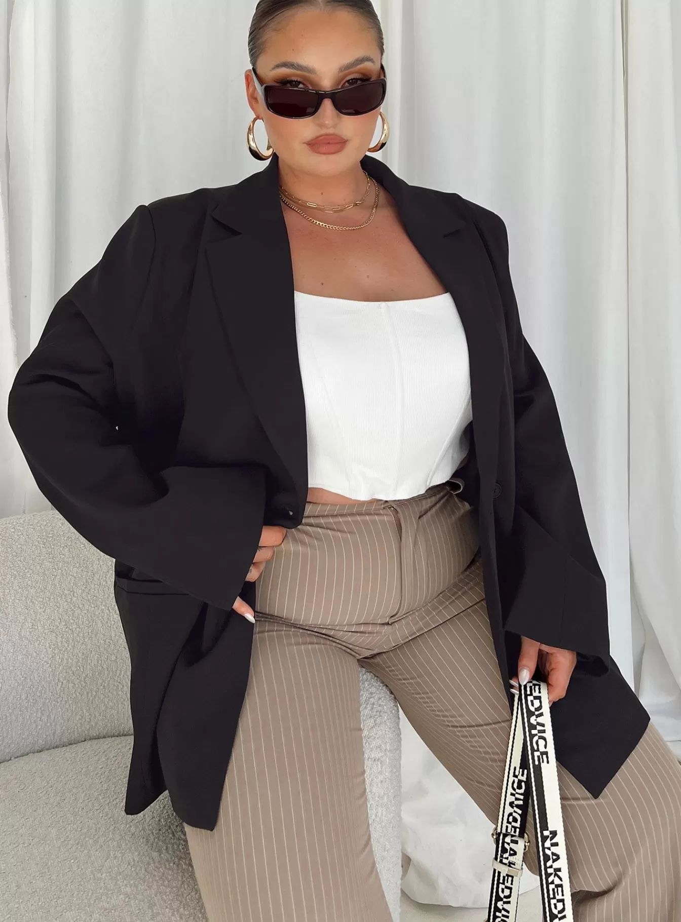 Princess Polly Blazers | The Ella Blazer Curve Black