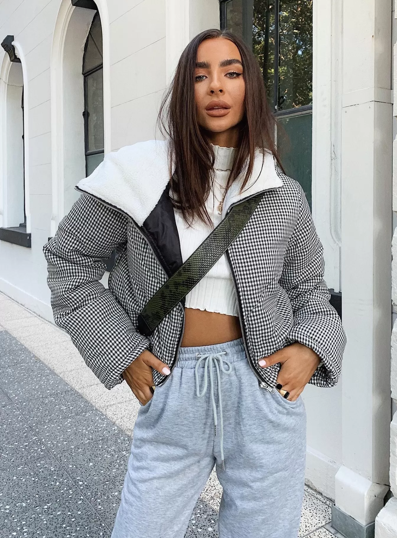 Princess Polly Puffer Jackets | The Keir Puffer Jacket Black/White