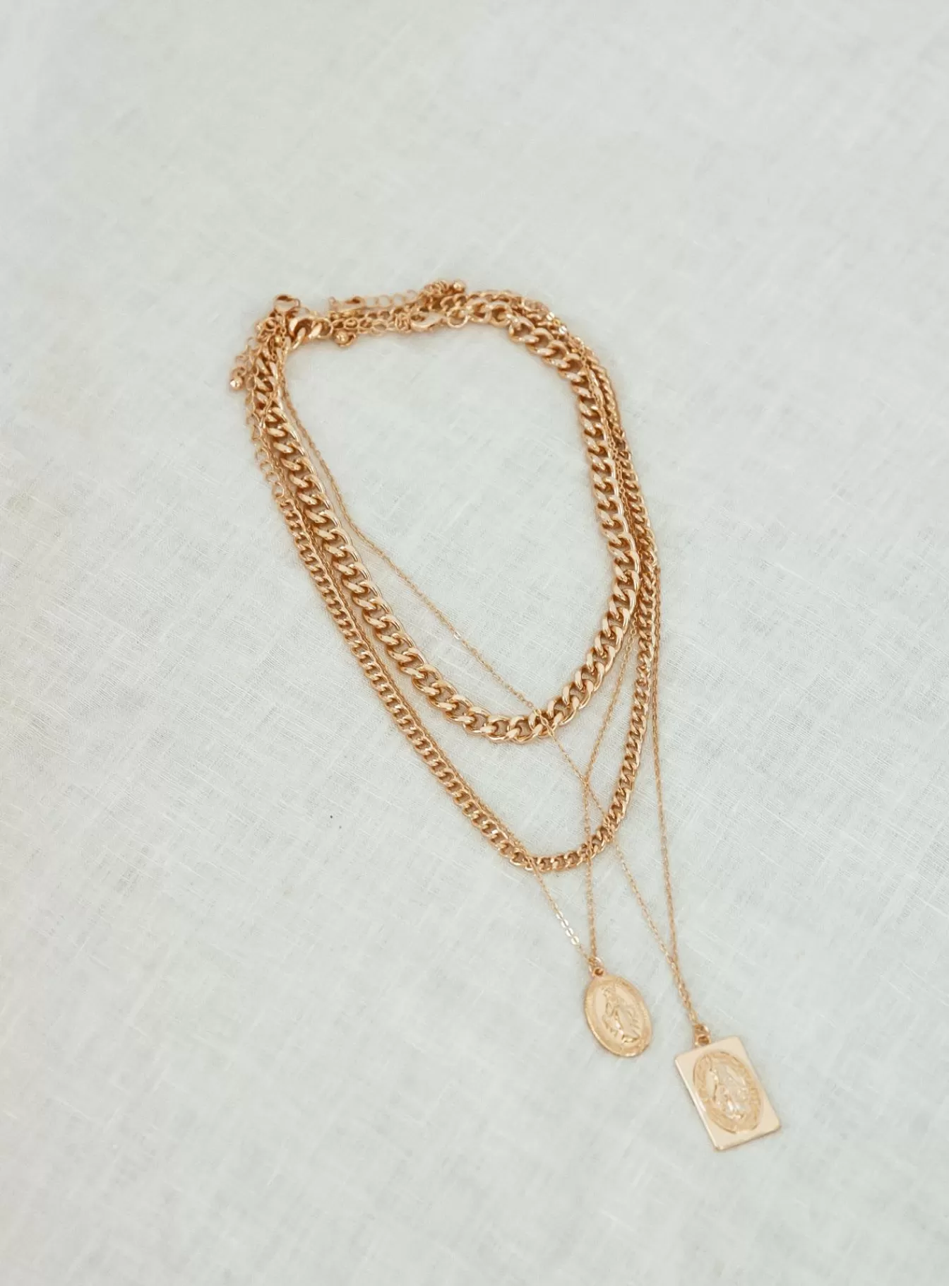 Princess Polly Necklaces | The Saints Necklace Set Gold