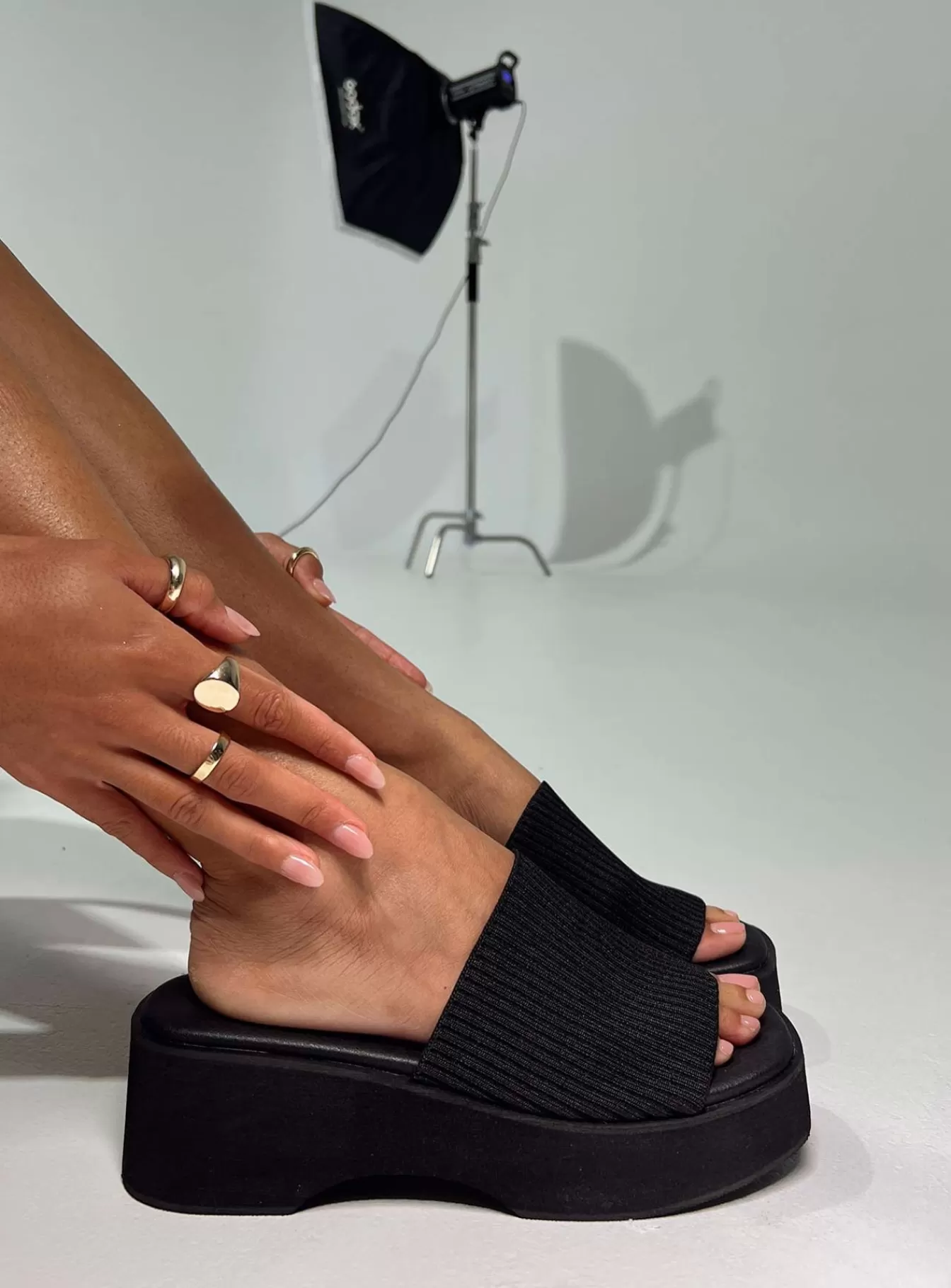 Princess Polly Sandals | Therapy Nawty Sandals Black