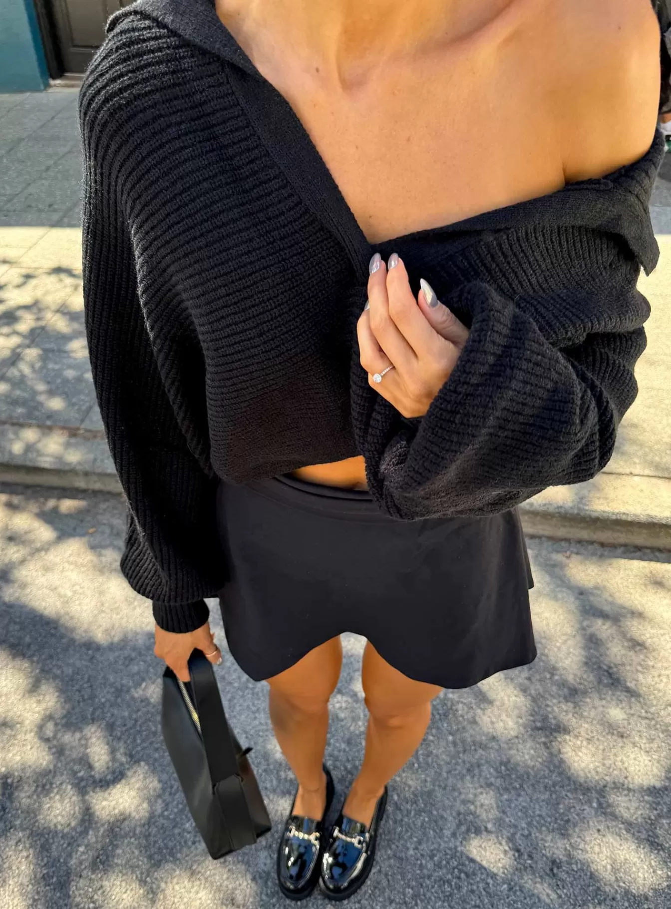 Princess Polly Knitted Sweaters | Tiara Cropped Sweater Black