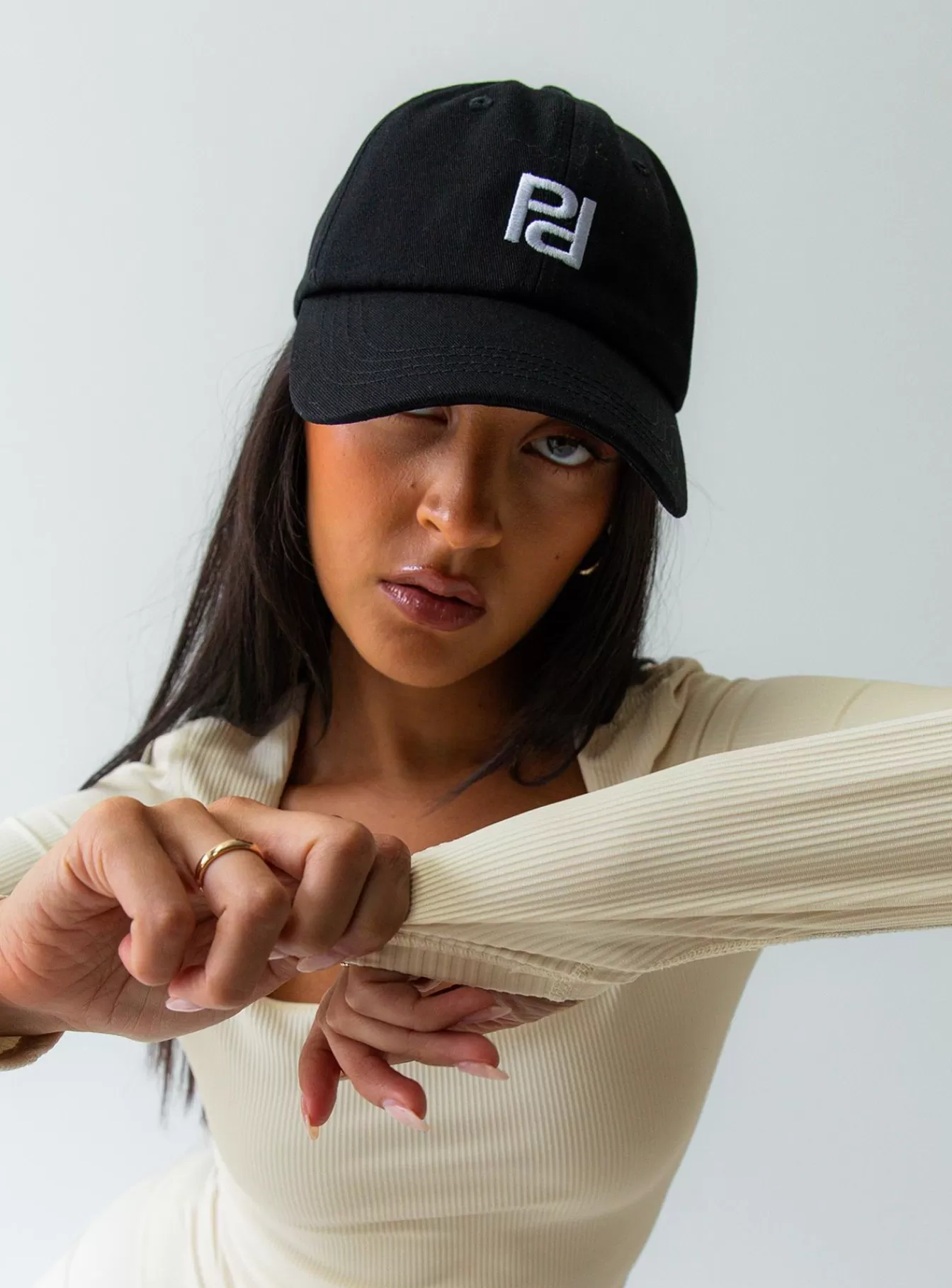 Princess Polly Hats | Time To Run Activewear Cap Black