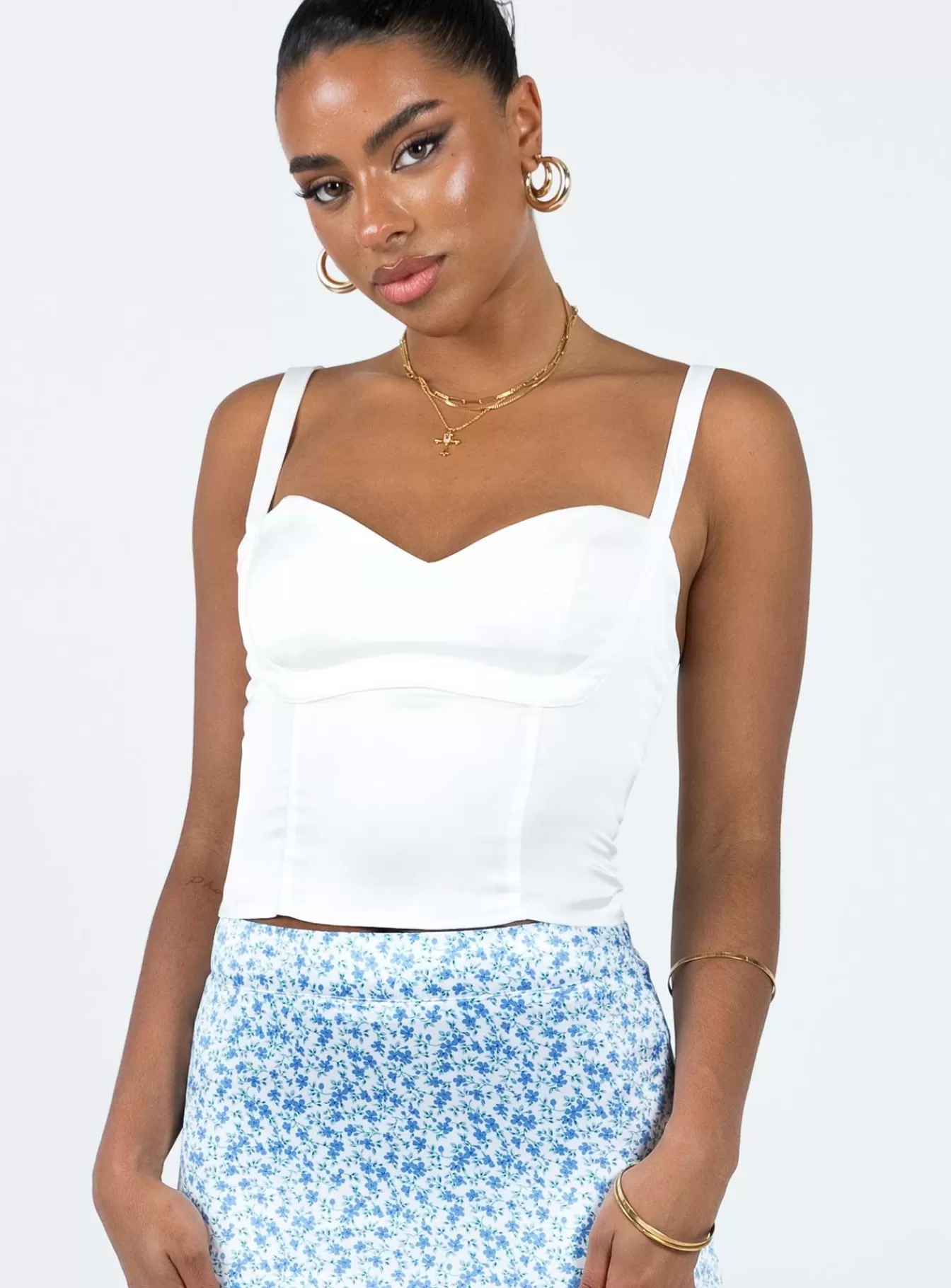 Princess Polly Corsets & Bustiers | Tomkins Corset Top White