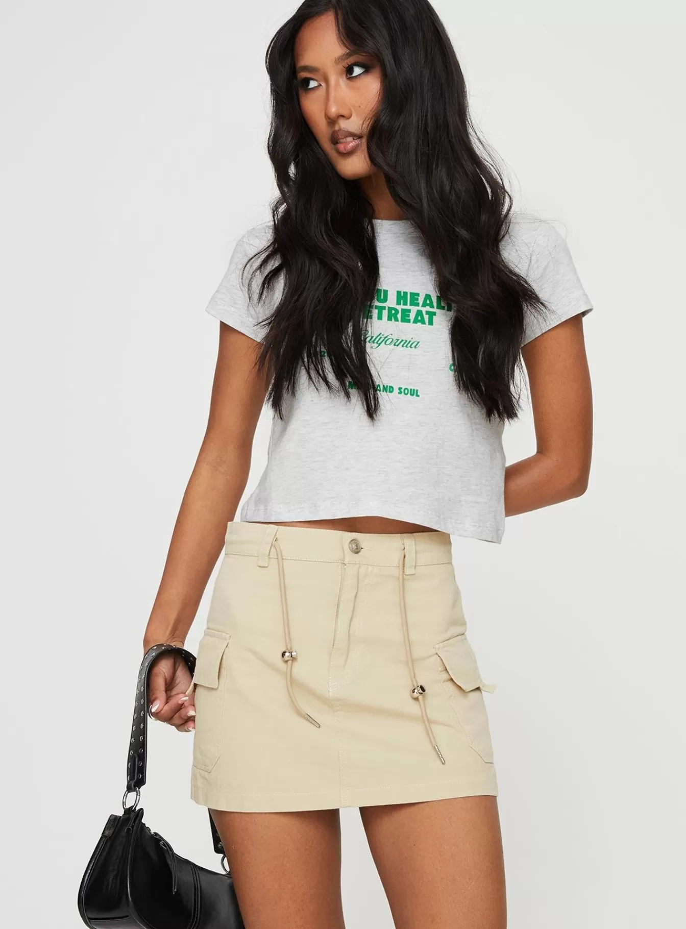 Princess Polly Skirts | Torres Cargo Mini Skirt Beige