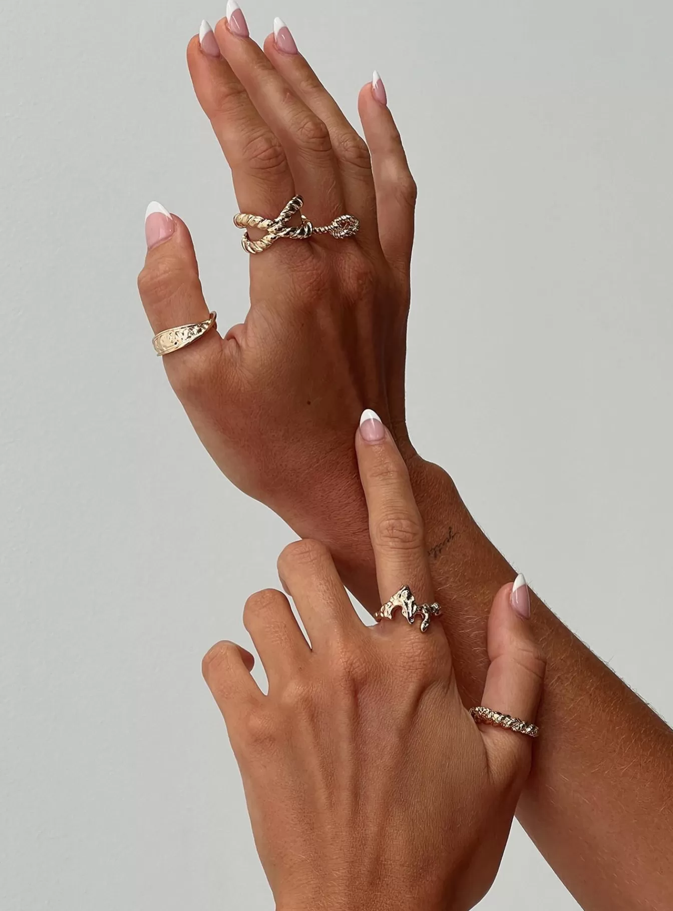 Princess Polly Lower Impact | Treasure Me Ring Pack Gold